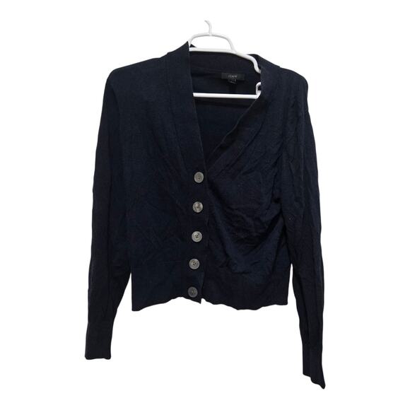 J. Crew Sweaters - J.Crew Navy Blue Cardigan Sweater Button Front Women’s Medium
